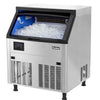 OUTBID 26" 200LBS/24H Air Cooled Freestanding Stainless Steel Undercounter Ice Machine with 90 LBS Bin UIM516