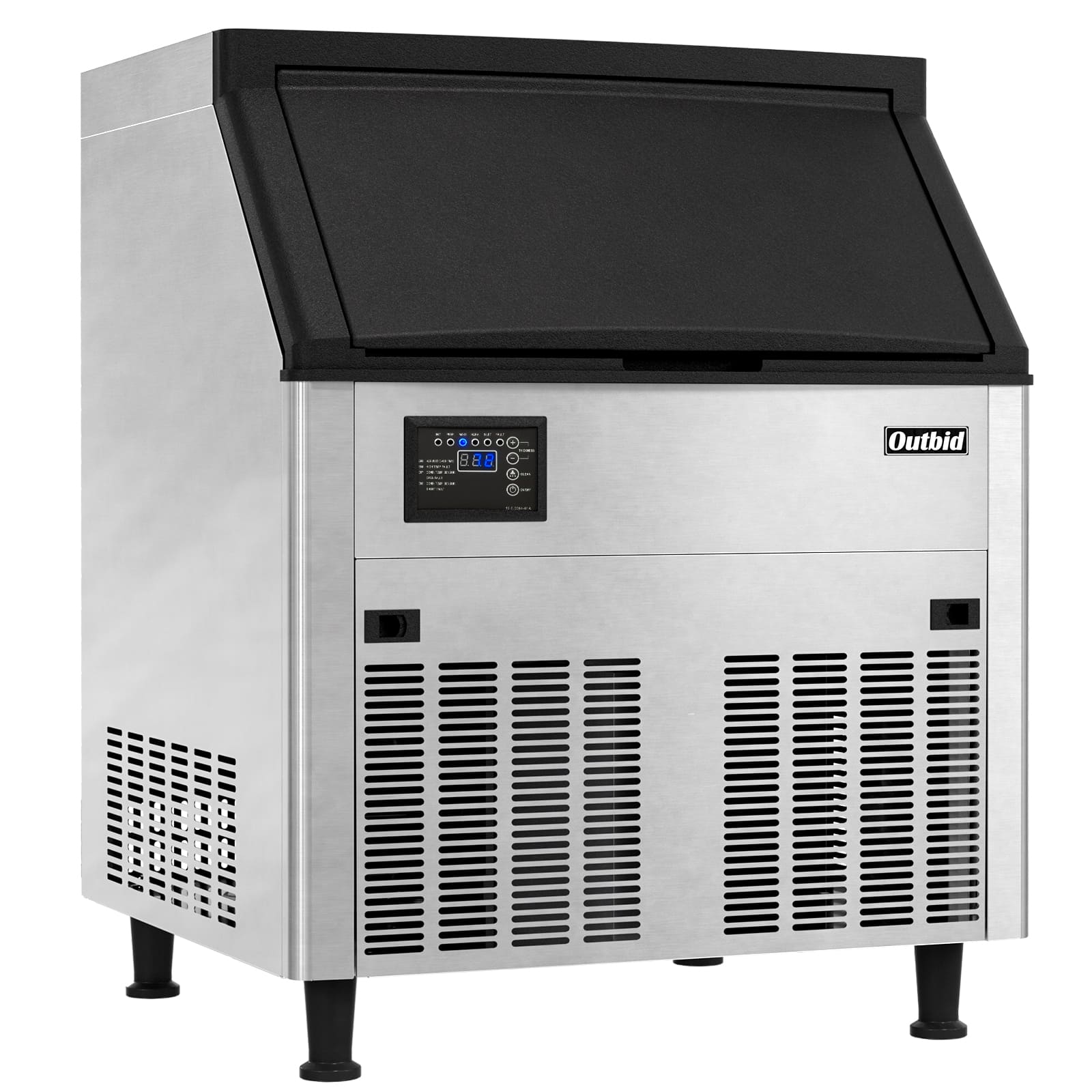 COTLIN 22 400LBS/24H Adjustable Ice Cube Air Cooled Stainless Steel  Commercial Ice Maker T60A